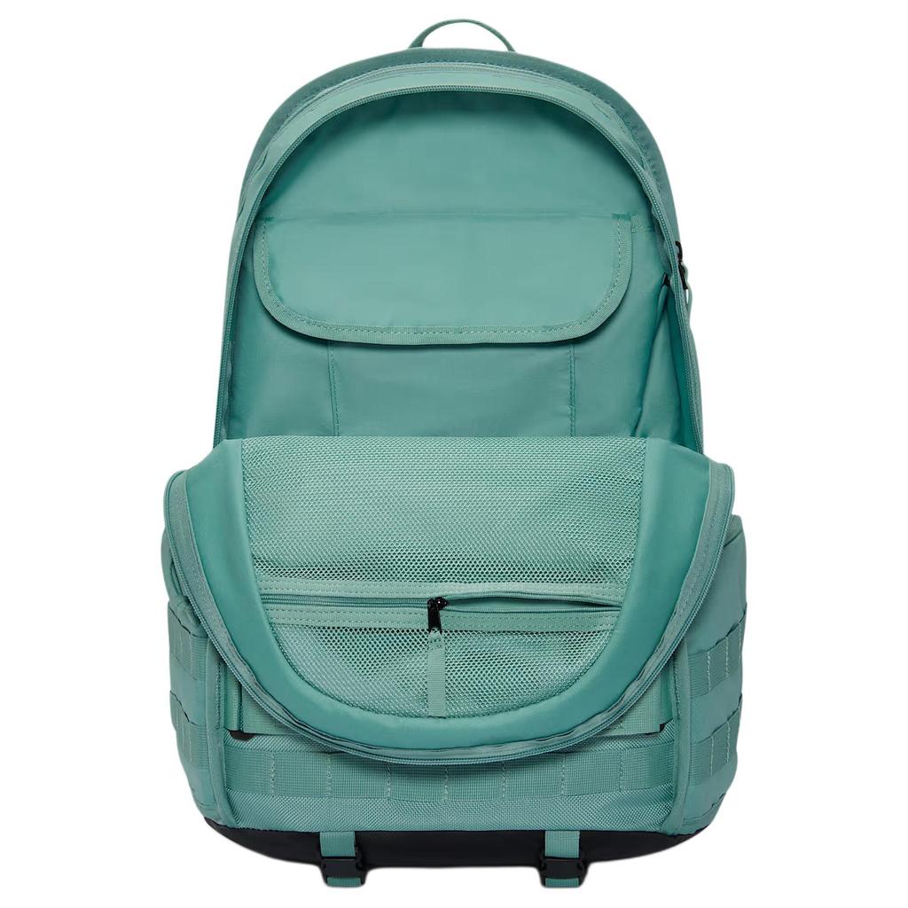 Nike Sportswear RPM 23L Logo Patch Design Fabric Backpack Unisex Backpack Cannon-Gray Black Foam-Mint-Green FD7544-017
