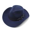 Men And Women Woolen Top Hat Western Cowboy Gentleman Jazz Concave Top Felt Hat