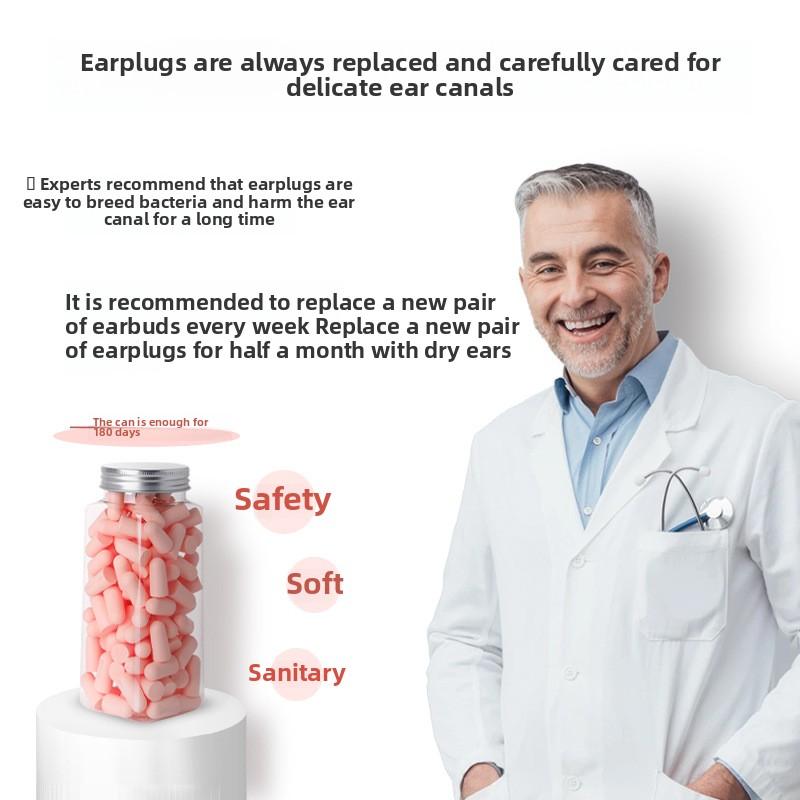 10/24pcs Candy Color Comfortable Antinoise Earplugs Sleep Noise Reduction Ear Protector for Sleep Soft Foam Earplugs Anti-Noise