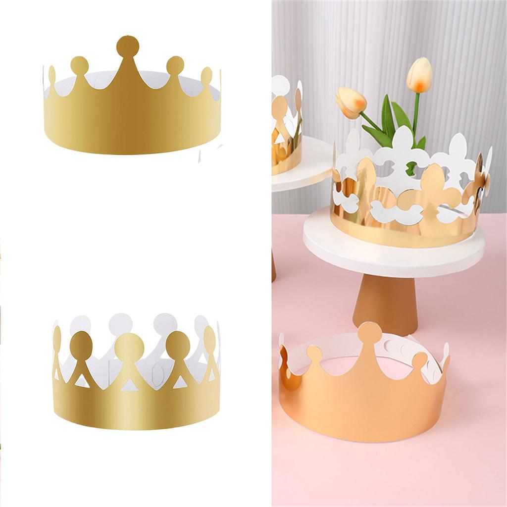 20Pcs Friendly Paper Birthday Crowns For Adults Kids Party Celebrations Assorted Colors Safe Design