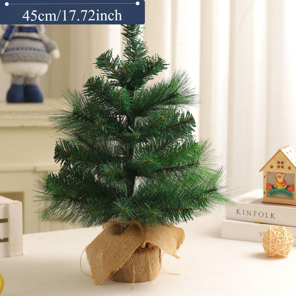 Christmas Decoration Desktop Christmas Tree Home 45CM60CM Ornament Mini Plush Tree Simulation Tree Package