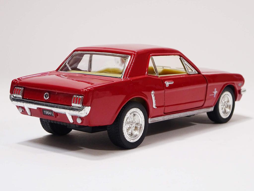 Kinsmart Ford Mustang 1964 Model Red Diecast Car KT5351 1/2 1/36