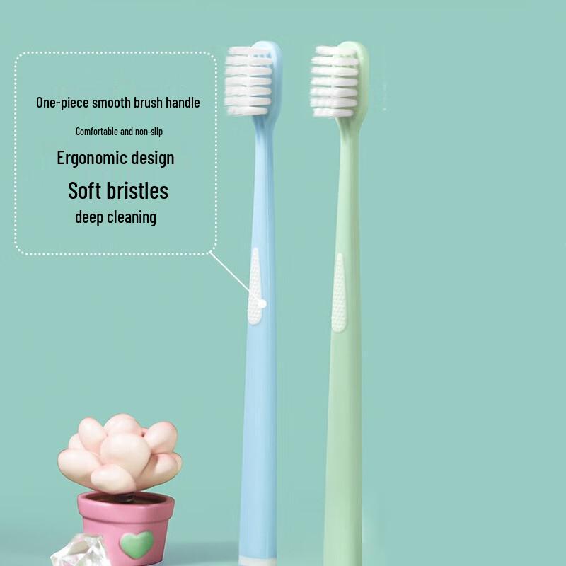 FAWNMUM Upgraded Soft Bristle Toothbrush Twin Pack