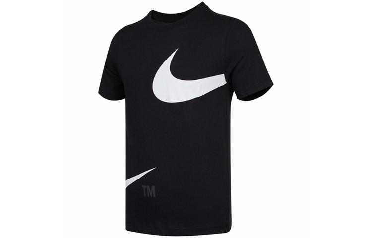 Nike Men's Black T Shirts Crew Neck Moderate Straight Fit Dd3350-010 Cm
