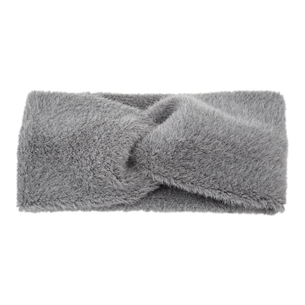 Europeisk og amerikansk plysj kryssstrikket pannebånd: Varme høst/vinter ørevarmere og hårtilbehør