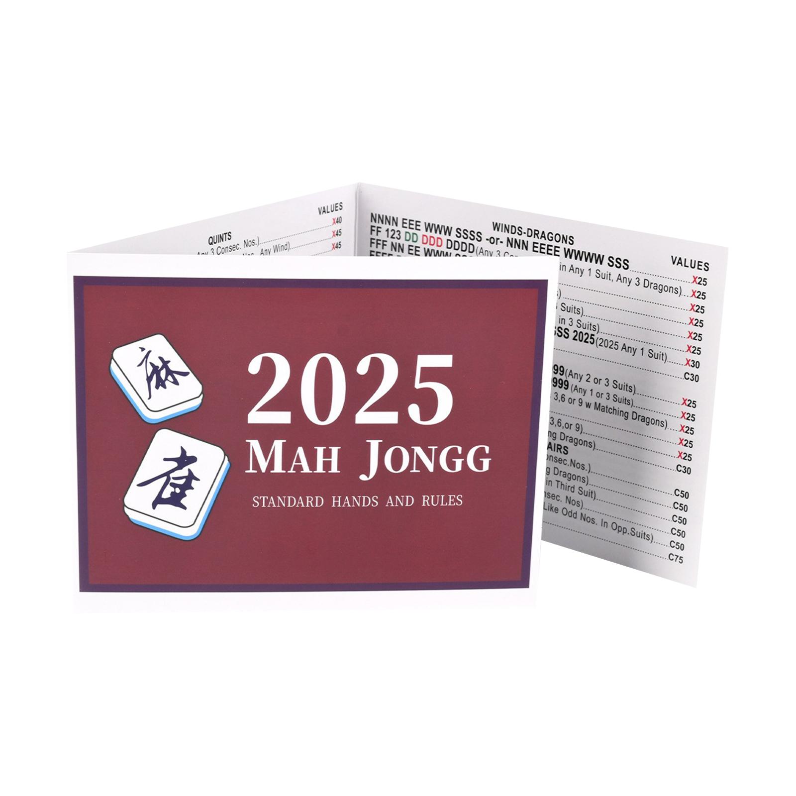 

4PC Cards, Cards Official Standard Hands And Rules Cards Large Print Scorecard One Size винний