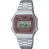 Watch A168WA-5AYDF Men's Silver/Brown.