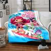 1pc Princess Strawberry8 Blanket, Gift, for Men and Women, Soft Blanket, Good for Sofa Bed Couch Travel, Lightweight Flannel Blanket