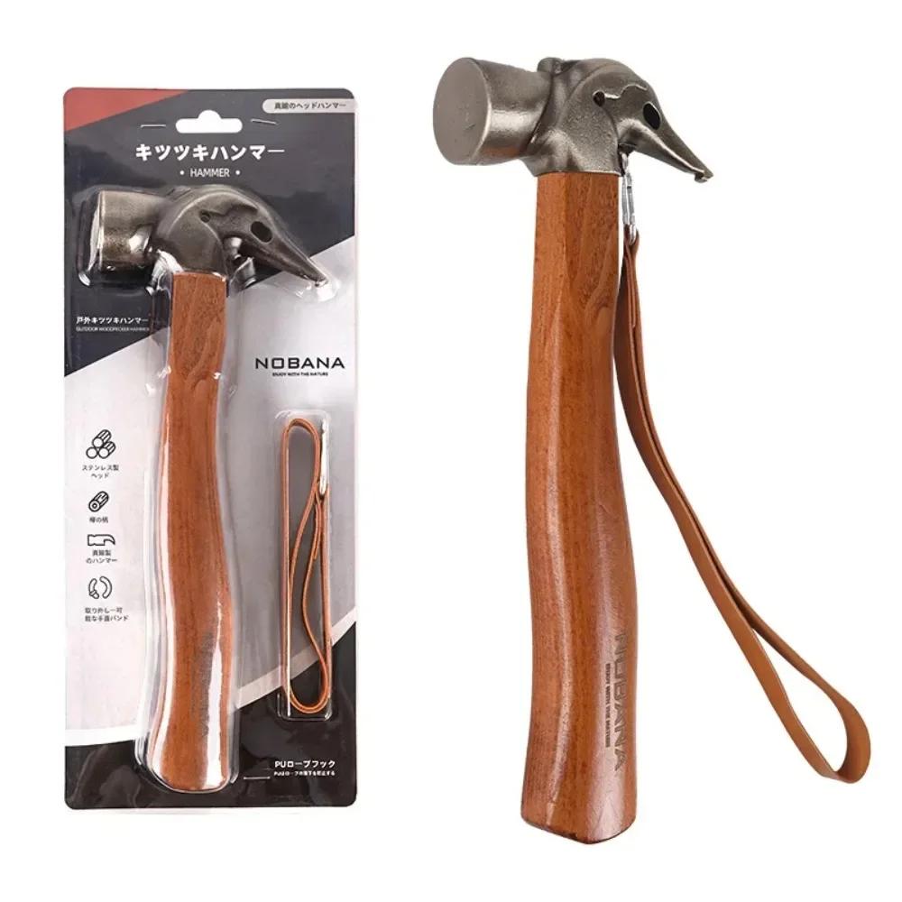 Stainless Steel Hammer for Outdoor Camping Multipurpose Portable Small Nail Hammers Professional Carpentry Hand Tool Accessories