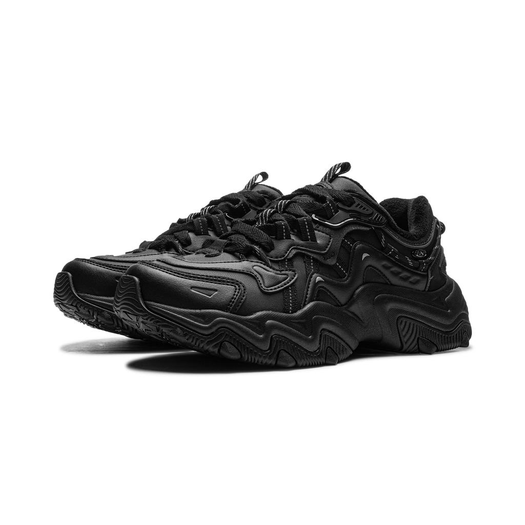 Li Ning Cat Paw Lite 2 Slip Resistant Abrasion Resistant Low top Chunky Sneakers Women's Black AGCU176-9