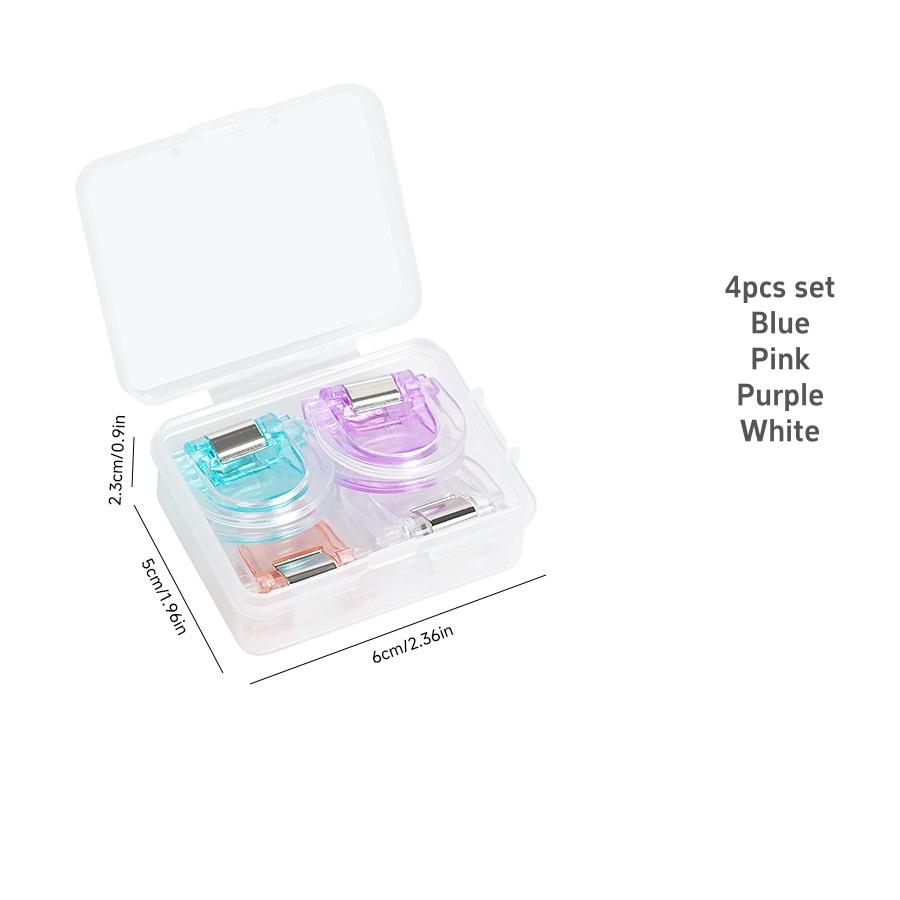 

4/12 шт. Набор разноцветных зажимов Мини-прозрачный держатель для страниц Скрепка для папки-индекса Журнала Бытовая