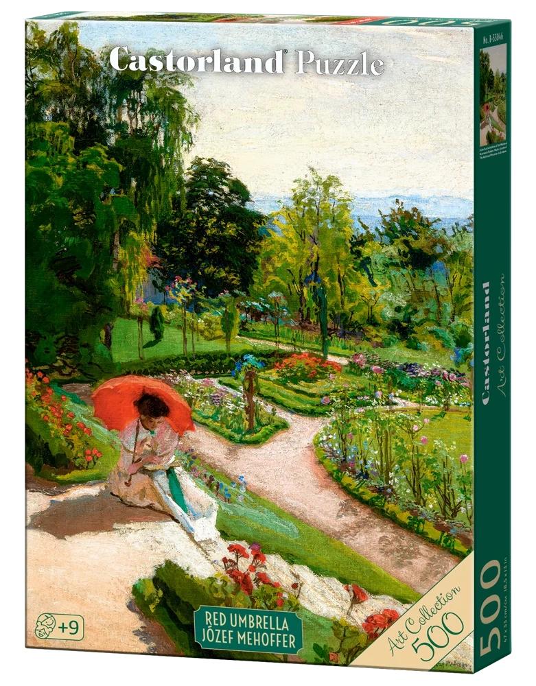 PUZZLE 500 B-54046 Red Umbrella, Józef Mehoffer (Art Collection)