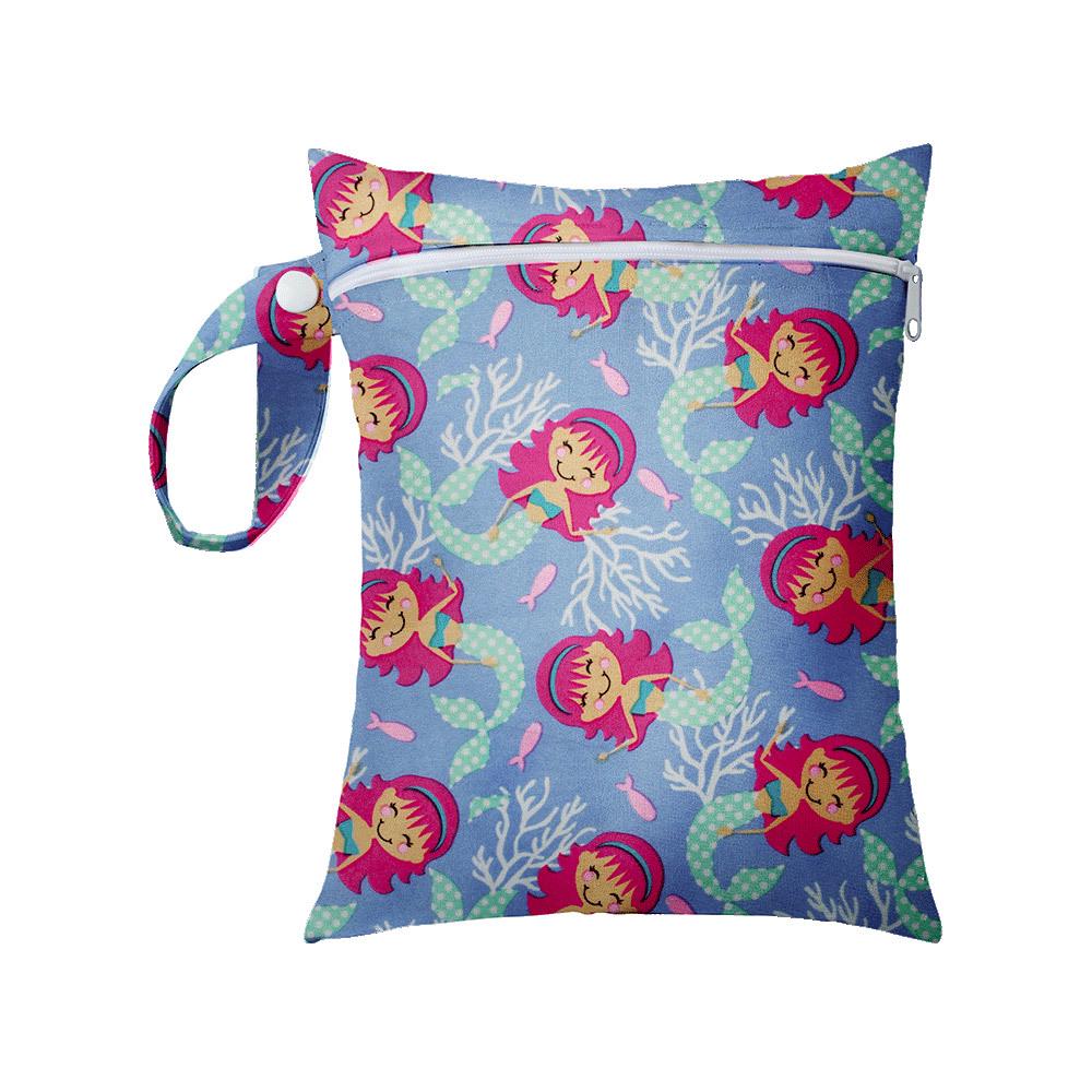 20x25CM Cartoon Print Waterproof Storage Bag - Single Pocket, Wet/Dry, for Baby Stroller