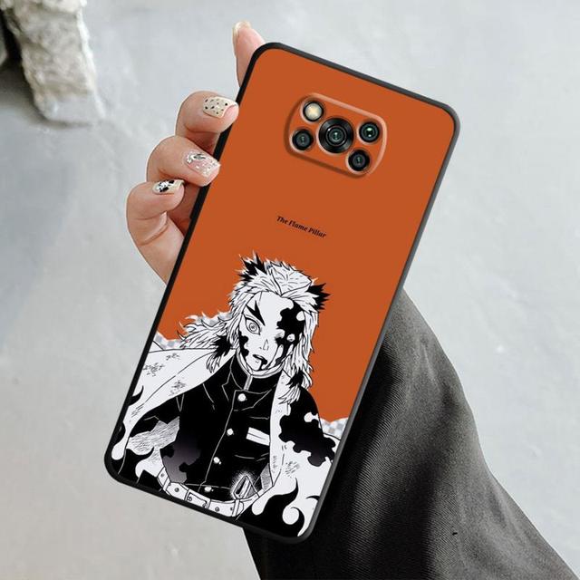 Case For Xiaomi Poco X3 Nfc X4pro M3 C40 For Mi 12 11 10 10t 8 Note10 Lite 11ultra 11t Pro F1 Cartoon Anime Demon Slayer Nezuko
