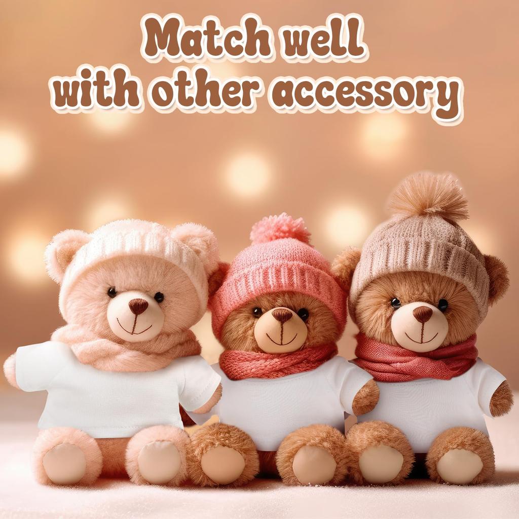 Litherr Small 15-17cm Plush Doll Clothes, Dress-Up Doll Accessories, T-Shirt, Baby Clothes, Doll Clothes, Toy Clothes and Accessories for Dolls