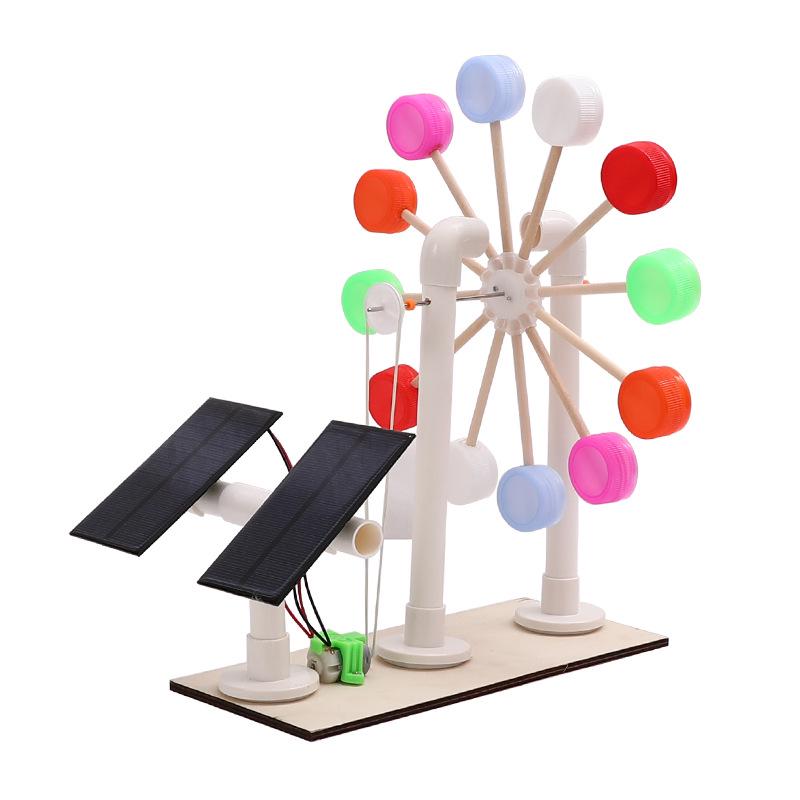 Solar-Powered Windmill Experiment Kit for Kids: Educational DIY Science Toy