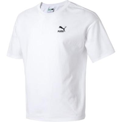 Puma Logo-Druck Rundhals-Pullover Outdoor-Sport Kurzarm-T-Shirt Unisex-T-Shirt Weiß 627004-02