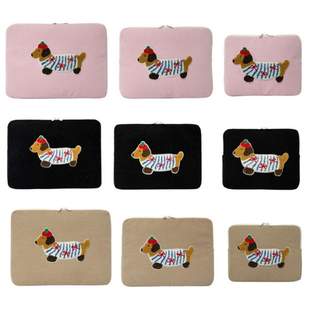 Sweet Tablet Sleeve Bag Cartoon Dog Girl Computer Bag Laptop Sleeve Bag  File Package