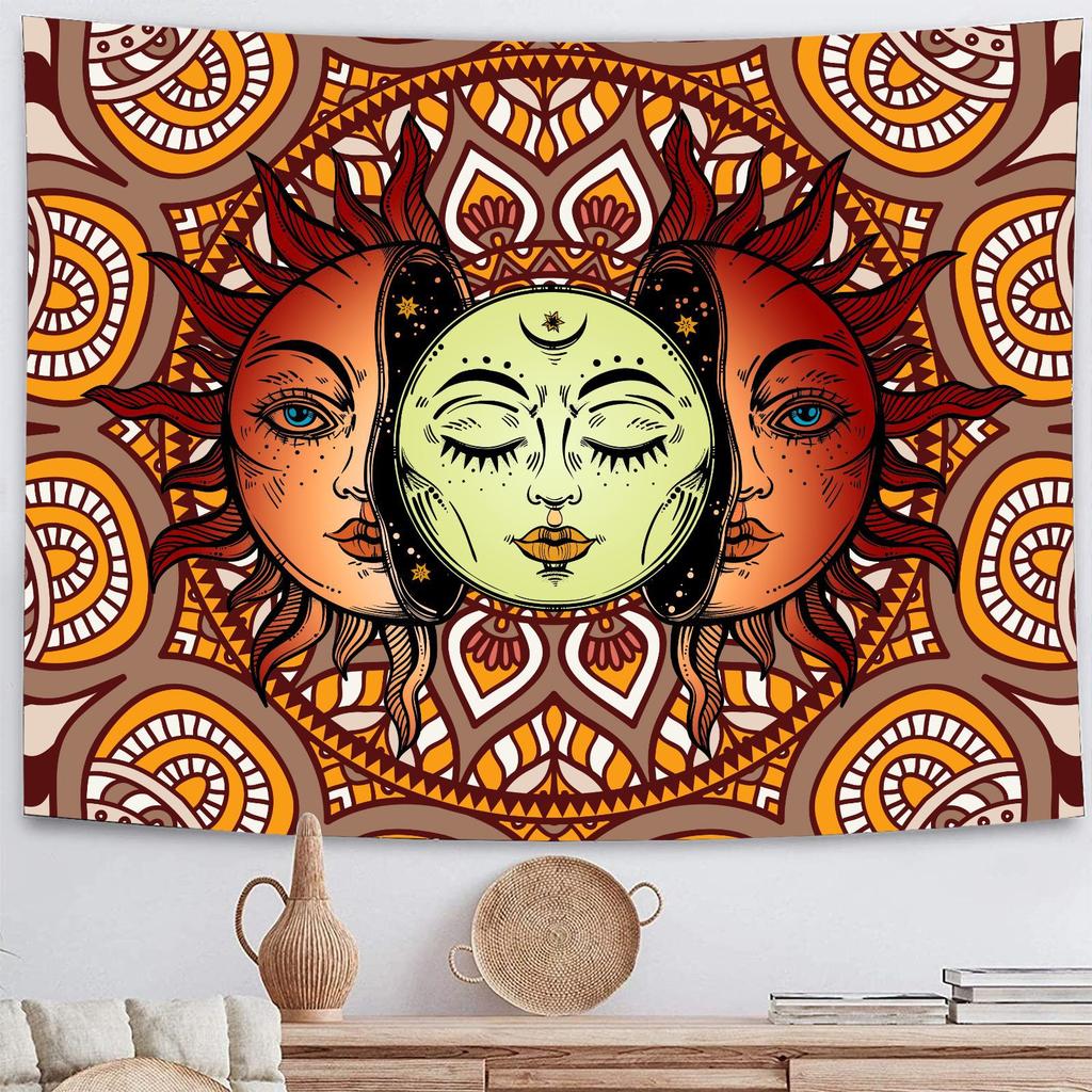 Hot Mandala Pattern Indian Tapestry Wall Hanging Decor Bohemian Elephant Beach Towel Polyester Thin Blanket Travel  Mat