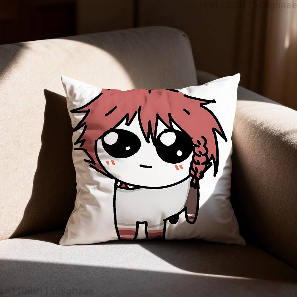 Zeno Remake Anime Pillow Case Sofa Living Room Bedroom Headboard Backrest Cushion Square Cushion Nap Time