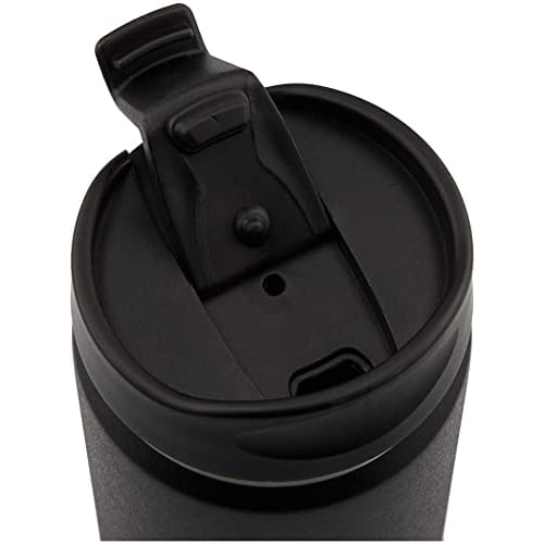 Gowell Zalatto Tumbler with Lid, Vacuum Insulated, Stainless Steel, Thermos, Cold/Hot Insulation, Double Walled, 350ml, Black (Men's Stylish Matte Ser