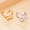European & American Punk Boyfriend Style Long-tailed Snake Open Ring - Stainless Steel Hip Hop Women's Ring
