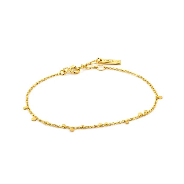 [Worn by Karina] Geometry Mixed Disc 925 Silver Bracelet B005-02G