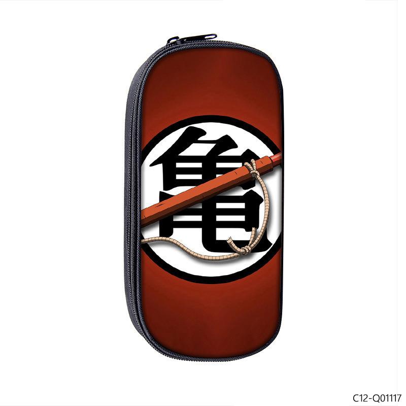 Dragon Ball Printed Polyester Pencil Case Student Stationery Box Portable Pencil Case Multifunctional Storage Bag