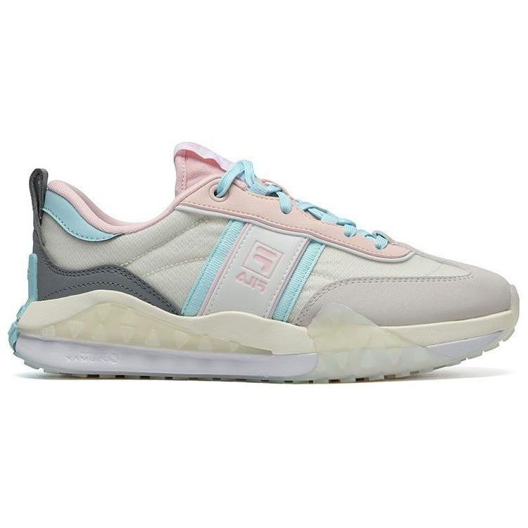 FILA Brick Retro Sports Low-Top Lifestyle Shoes Women sneaker Gray Blue Pink F12W231125FSB