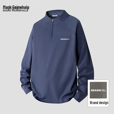 Men's Half-Zip Long-Sleeve T-Shirt