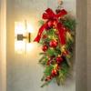 Pine Needles Christmas Tree Door Swag Christmas Tree Upside-down Branches  Door Hanging