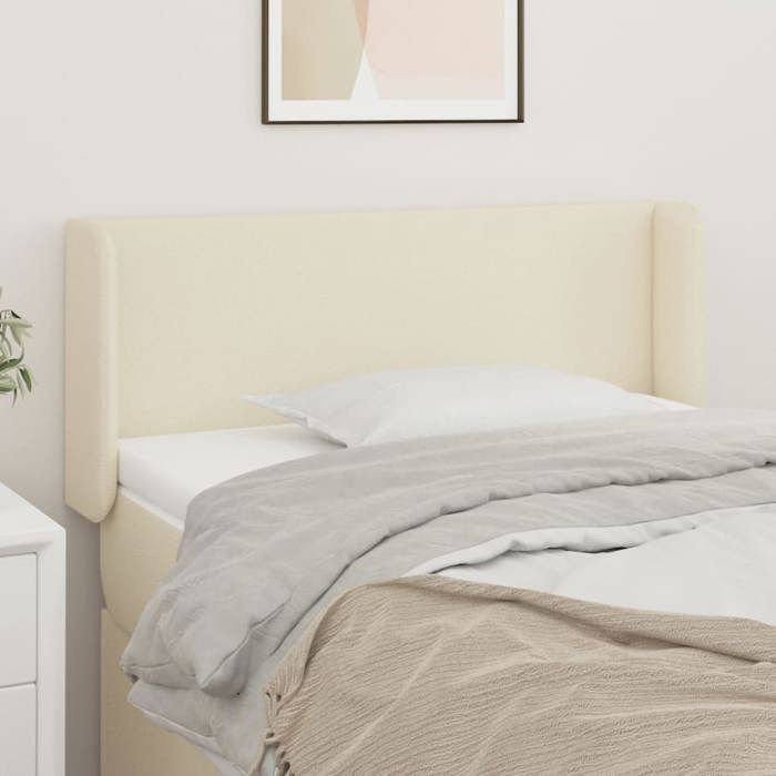 Maison Exclusive - Tête de lit avec oreilles Crème 103x16x78/88 cm Similicuir