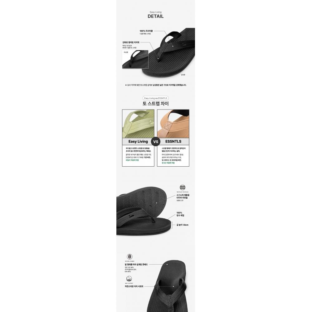 Indosol Black Flip Flop   Easy Living Slipper