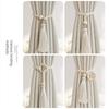 Embrasse de Rideau Cordon de Coton Réglable Embrasses de Rideaux Bohème Chic Sangles Boucle en Bois Sangle Tissée à la Main