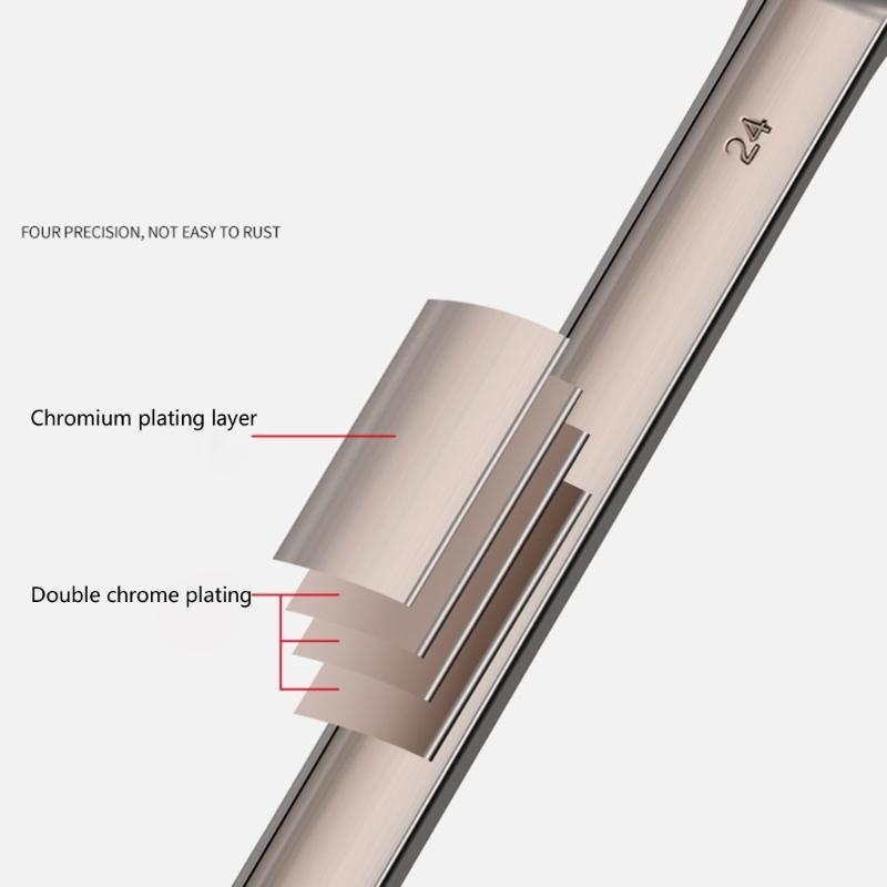 Double Ended Utility Wrench Ratchet Spanner Heavy Duty Two Side  Wrench Manual Repair Tool for Stable Performances