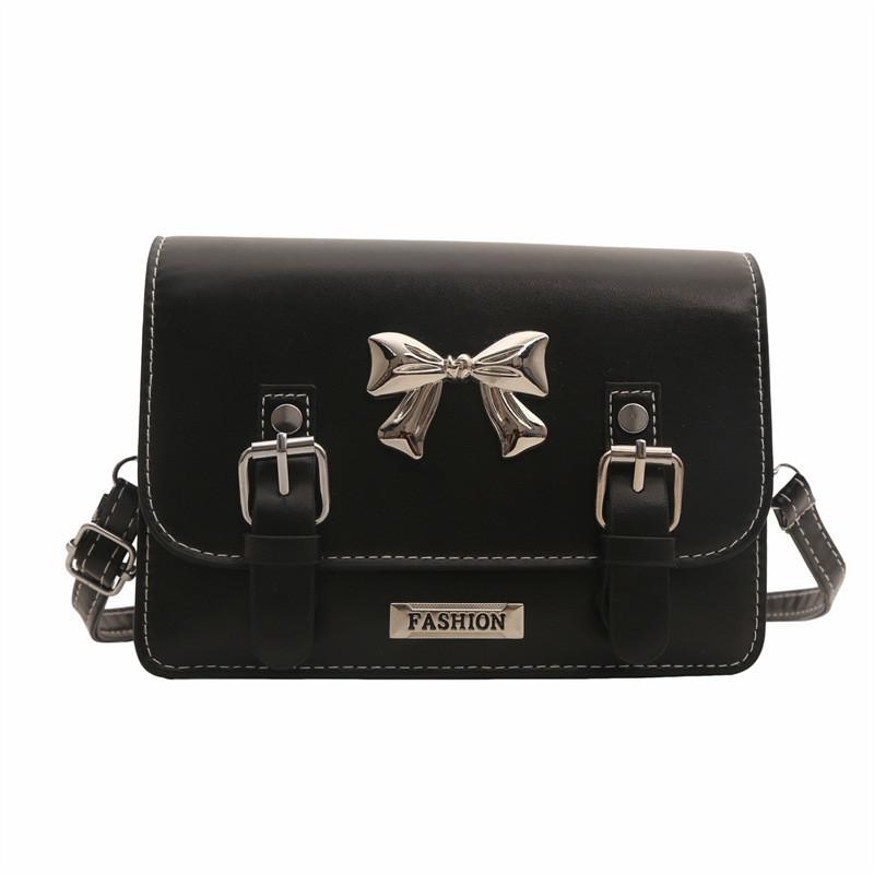 Cute Girl Bow Knot Casual Shoulder Bag Trendy Spring 2024 Fashion Messenger Bag