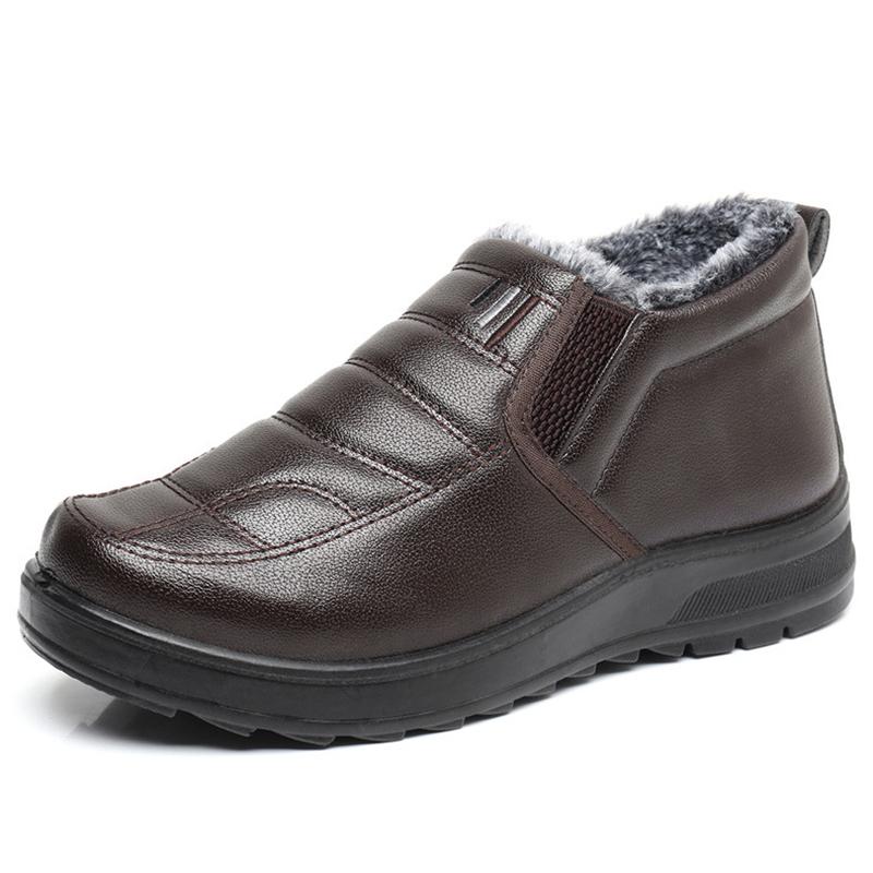 Модные мужские ботинки Slip On Snow мужские кроссовки для активного отдыха мужские зимние — фото 6