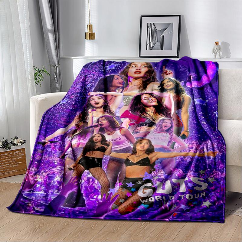 OR Olivia Rodrigo SOUR GUTS 3D Singer Soft Flannel Blanket for Beds Bedroom Sofa,Throw Blanket for Cover Gift Office Picnic
