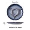 ZISIZ Divided Ceramic Fruit Plate
