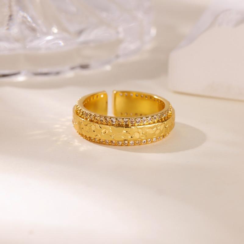 Medieval Diamond-set Crushed Ice Ice Full Diamond Ring for Women's Simple Light Luxury Temperament Super Flash Personalized Ring