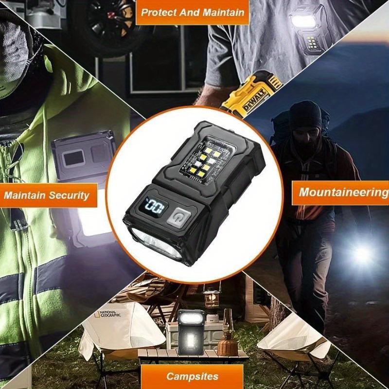 Ultra Bright Flashlight Outdoor Portable Flashlight 8 Mode Type-C Charging Multifunctional Torch for Night Work Hiking emergency