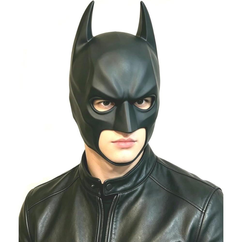 Super Hero Bat Man Custume Mask Halloween Cowl for Men Women Adults Free Size