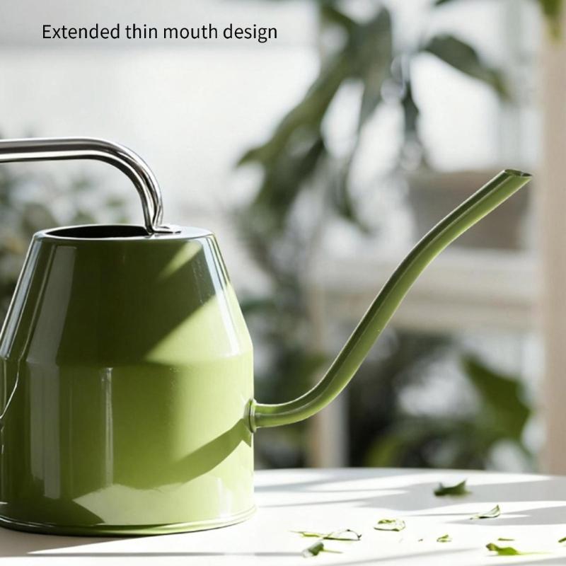 Lightweight Aluminum Watering Can Irrigation Device with Extended Spout for Gentle Watering in Gardens Home and Office Spaces