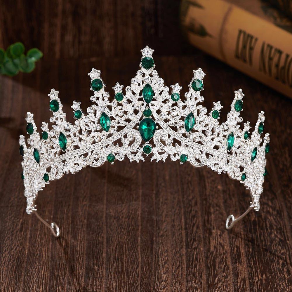 Luxury Elegant Crystal Bridal Tiara Metal Hair Headdress Creative Princess Crown Bridal Wedding