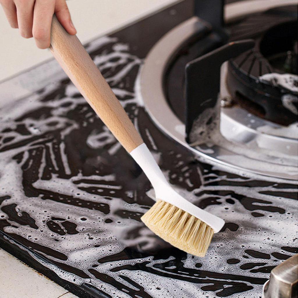 Dish Brush Cleaning Scrubber with Handle for Bathtub Pots Kitchen Sink Pans