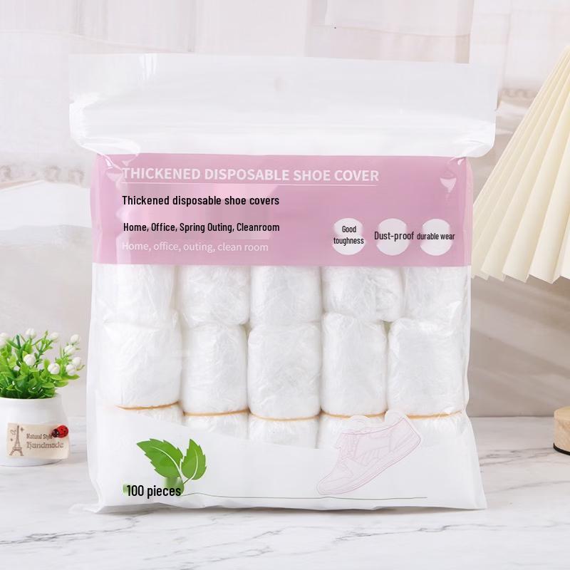 FKIV Disposable Thickened PE Plastic Shoe Covers