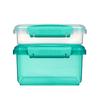 Modular Stackable Plastic Food Storage Containers Set of 2 Microwave Dishwasher Freezer Safe Efficient Pantry Organizer