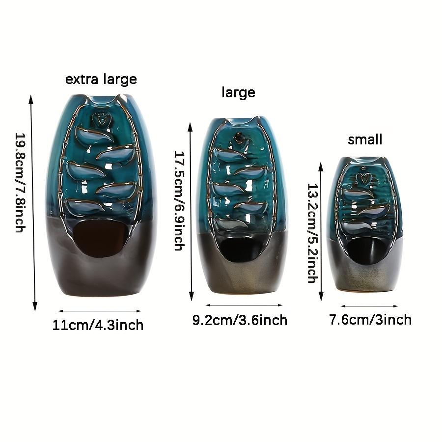 1pc Waterfall Ceramic Incense Holder for Aromatherapy and Home Decor