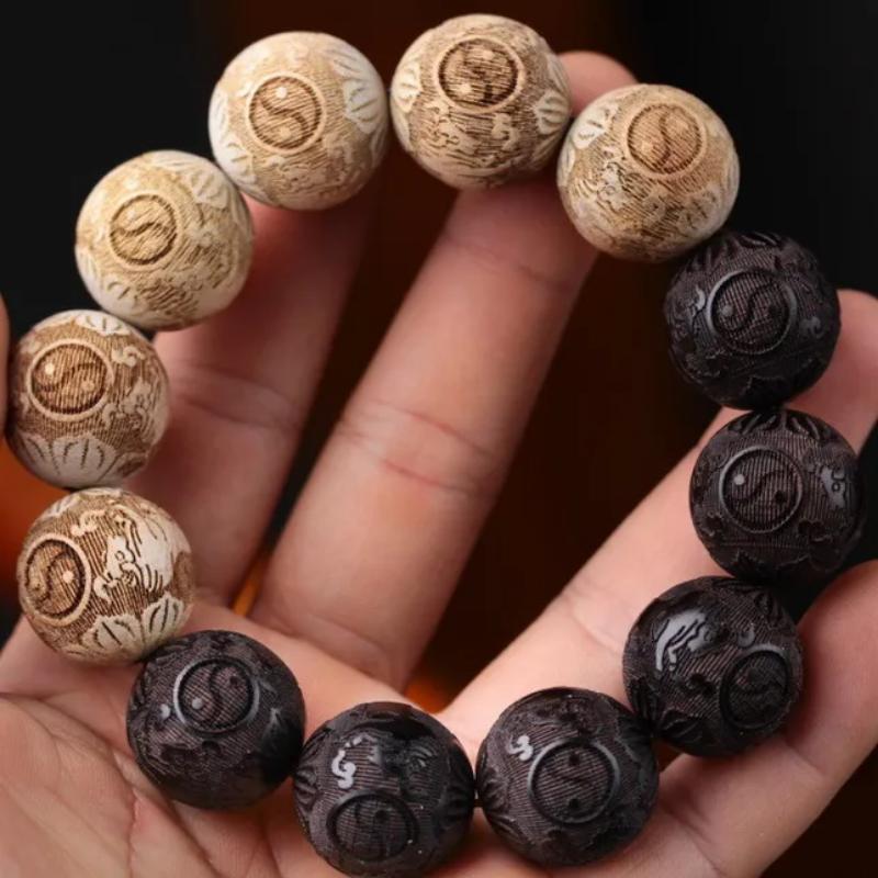 Trendy Men's Bracelets, Scented Old Materials, Mosquito Repellent and Fortune Beads