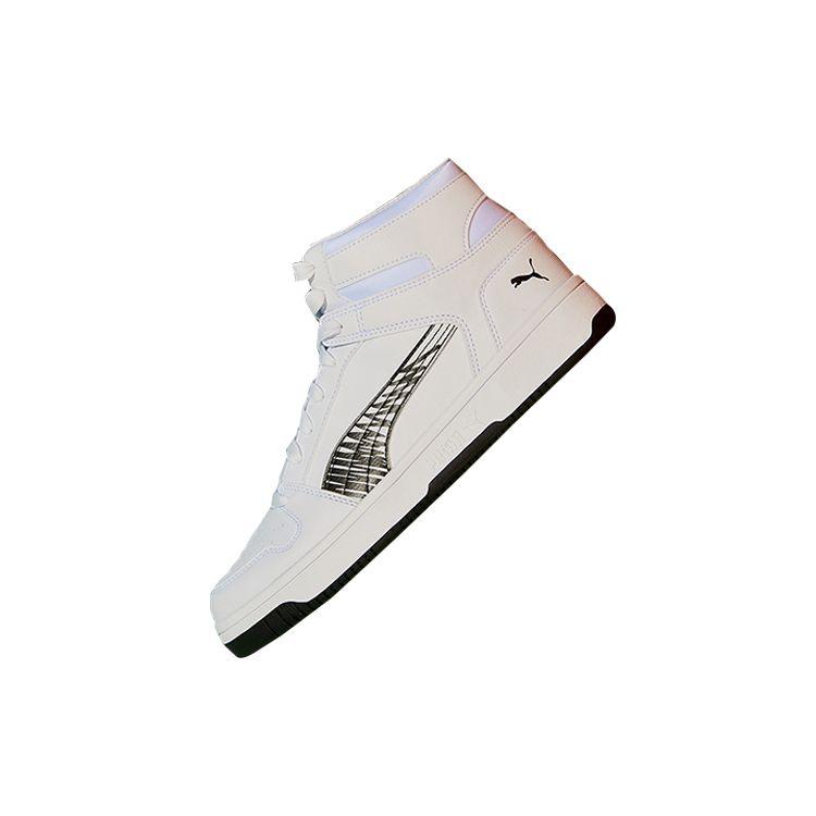 Puma Rebound Layup SL Sketch Retro Casual High-Top Sneakers Unisex Sneakers White 385009-01